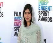 https://www.maximotv.com &#60;br/&#62;Broll footage: Pakistani activist Malala Yousafzai with her husband Asser Malik on the blue carpet at the 38th annual Film Independent Spirit Awards held at the 1550 Pacific Coast Highway Beach Parking Lot 1 North in Santa Monica, California USA on March 4, 2023. &#92;