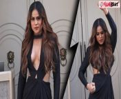 TV actor Nia Sharma is coming up with a sizzling song in Suniel Shetty starrer series Hunter, Tootega Nahi Todega. Nia is promoting the song with full enthusiasm. Recently she was seen in a bold black dress promoting the song. Nia posed for the shutterbugs and also danced on the beats of the songs. Watch the video to know more. &#60;br/&#62; &#60;br/&#62;#NiaSharmaSpotted #NiaSharmaTrolled #NiaSharmaNewSong