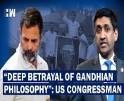 After the disqualification of senior Congress leader Rahul Gandhi from the Lok Sabha, an influential Indian-American Congressman said that the step taken was a &#92;